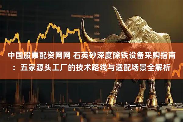 中国股票配资网网 石英砂深度除铁设备采购指南：五家源头工厂的技术路线与适配场景全解析